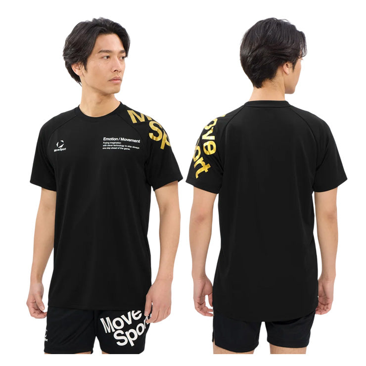 【石川祐希選手着用】2026モデル デサント ムーブスポーツ バレーボール 半袖 プラクティスシャツ Tシャツ バレーシャツ メンズ SV6SHT11U 夏用 スポーツウェア トレーニングウェア ジム ランニング ジョギング ウェア 大きいサイズあり descente movesport
