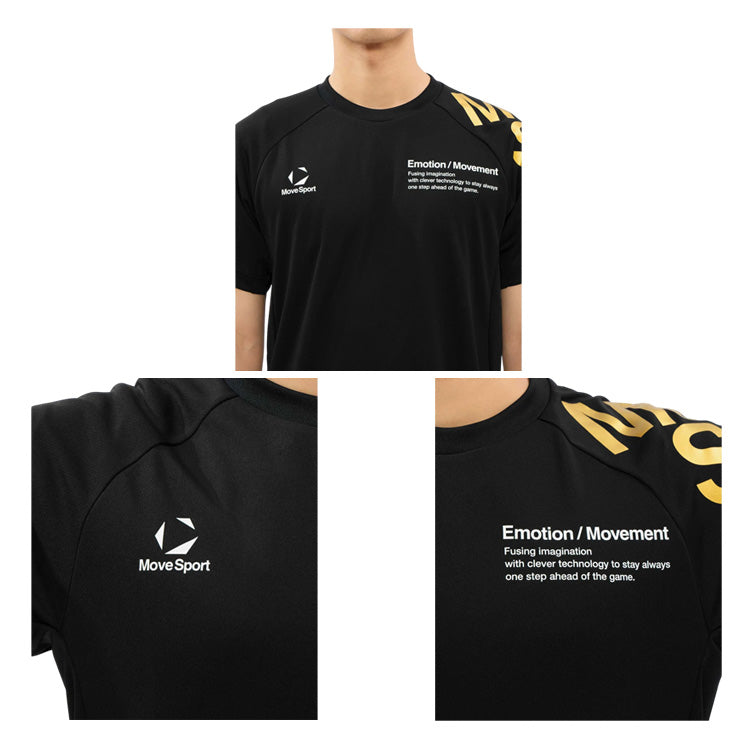 【石川祐希選手着用】2026モデル デサント ムーブスポーツ バレーボール 半袖 プラクティスシャツ Tシャツ バレーシャツ メンズ SV6SHT11U 夏用 スポーツウェア トレーニングウェア ジム ランニング ジョギング ウェア 大きいサイズあり descente movesport