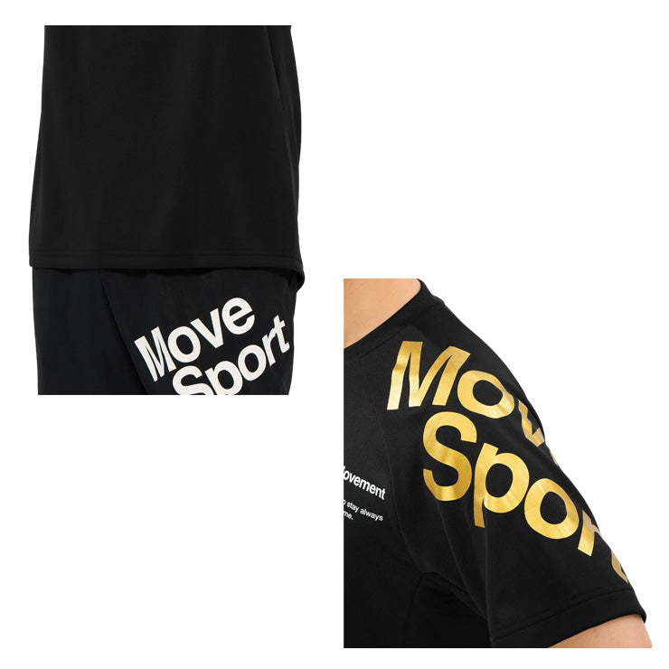 【石川祐希選手着用】2026モデル デサント ムーブスポーツ バレーボール 半袖 プラクティスシャツ Tシャツ バレーシャツ メンズ SV6SHT11U 夏用 スポーツウェア トレーニングウェア ジム ランニング ジョギング ウェア 大きいサイズあり descente movesport