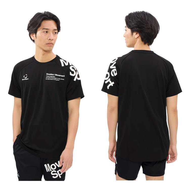 【石川祐希選手着用】2026モデル デサント ムーブスポーツ バレーボール 半袖 プラクティスシャツ Tシャツ バレーシャツ メンズ SV6SHT11U 夏用 スポーツウェア トレーニングウェア ジム ランニング ジョギング ウェア 大きいサイズあり descente movesport