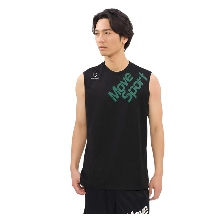 【石川祐希選手着用】2026モデル デサント ムーブスポーツ バレーボール ノースリーブ プラクティスシャツ Tシャツ バレーシャツ メンズ SV6STZ01U 夏用 スポーツウェア トレーニングウェア ジム ランニング ジョギング ウェア 大きいサイズあり descente movesport