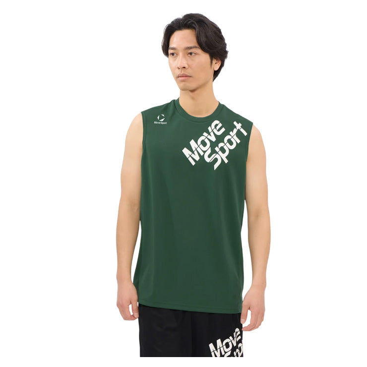 【石川祐希選手着用】2026モデル デサント ムーブスポーツ バレーボール ノースリーブ プラクティスシャツ Tシャツ バレーシャツ メンズ SV6STZ01U 夏用 スポーツウェア トレーニングウェア ジム ランニング ジョギング ウェア 大きいサイズあり descente movesport