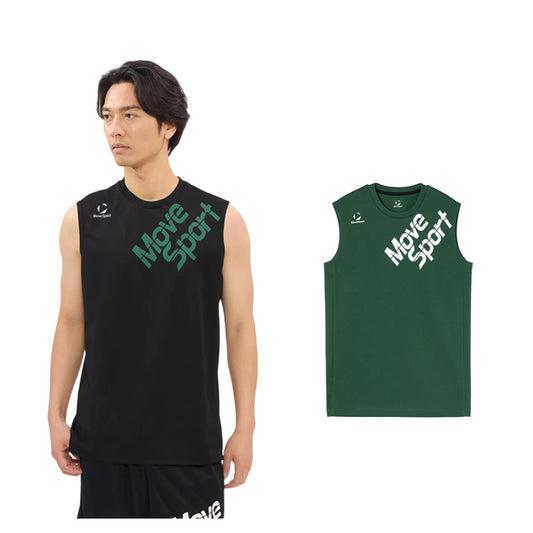 【石川祐希選手着用】2026モデル デサント ムーブスポーツ バレーボール ノースリーブ プラクティスシャツ Tシャツ バレーシャツ メンズ SV6STZ01U 夏用 スポーツウェア トレーニングウェア ジム ランニング ジョギング ウェア 大きいサイズあり descente movesport