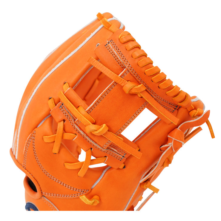 【15周年記念 平裏刺繍1円】ドナイヤ 限定 軟式 グローブ グラブ 内野手用 山田哲人モデル 小型 右投げ用 DJNIMS型 15TH オレンジ 野球グローブ 軟式グローブ 軟式グラブ 右投げ 右利き 大人 一般 軟式野球 草野球 ソフトボール 一般 野球グラブ donaiya