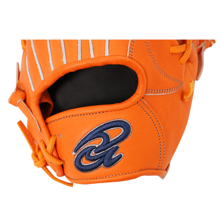 【15周年記念 平裏刺繍1円】ドナイヤ 限定 軟式 グローブ グラブ 内野手用 山田哲人モデル 小型 右投げ用 DJNIMS型 15TH オレンジ 野球グローブ 軟式グローブ 軟式グラブ 右投げ 右利き 大人 一般 軟式野球 草野球 ソフトボール 一般 野球グラブ donaiya