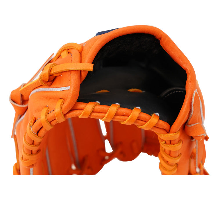 【15周年記念 平裏刺繍1円】ドナイヤ 限定 軟式 グローブ グラブ 内野手用 山田哲人モデル 小型 右投げ用 DJNIMS型 15TH オレンジ 野球グローブ 軟式グローブ 軟式グラブ 右投げ 右利き 大人 一般 軟式野球 草野球 ソフトボール 一般 野球グラブ donaiya