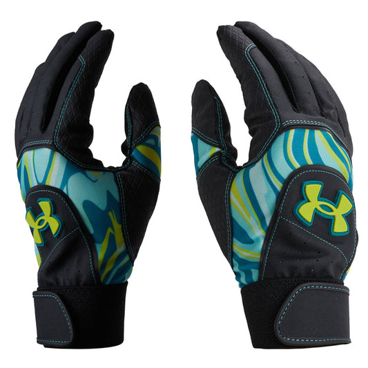 【刺繍1円】アンダーアーマー バッティンググローブ UAスターター 両手用 一般 カラー 合成皮革 1364733 バッティング手袋 バッティンググラブ 打者用手袋 大人 一般 under armour