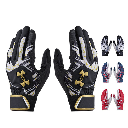 【刺繍1円】2025モデル アンダーアーマー バッティンググローブ UAクリーンアップ 両手用 一般 カラー 6001310 バッティング手袋 バッティンググラブ 打者用手袋 大人 一般 under armour