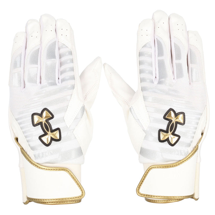 【刺繍1円】アンダーアーマー バッティンググローブ UAクリーンアップ プロ 両手用 一般 カラー 合成皮革 6001312 バッティング手袋 バッティンググラブ 打者用手袋 大人 一般 under armour