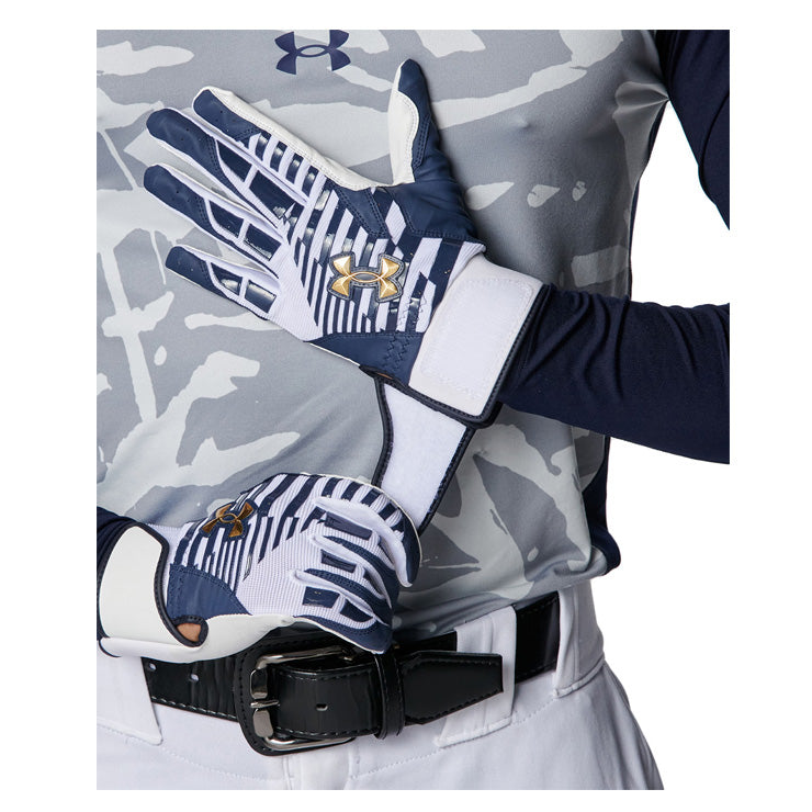 【刺繍1円】アンダーアーマー バッティンググローブ UAクリーンアップ プロ 両手用 一般 カラー 合成皮革 6001312 バッティング手袋 バッティンググラブ 打者用手袋 大人 一般 under armour