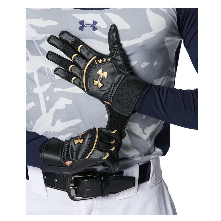 【刺繍1円】アンダーアーマー バッティンググローブ UAヤード プロ 両手用 一般 カラー 合成皮革 6001314 バッティング手袋 バッティンググラブ 打者用手袋 大人 一般 under armour