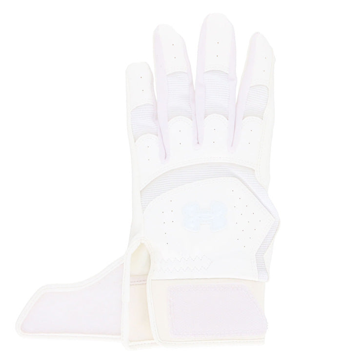 【刺繍1円】アンダーアーマー バッティンググローブ UAヤード プロ 両手用 高校野球対応 合成皮革 6001315 バッティング手袋 バッティンググラブ 打者用手袋 大人 一般 高校生 中学生 白 黒 ホワイト ブラック under armour