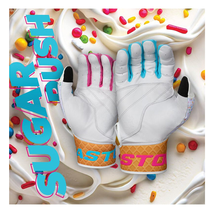 【日本未発売】イーストン ジュニア用 バッティンググローブ Sugar Rush Walk-Off Ethos 両手用 天然皮革 少年野球 並行輸入品 WO25YBG 直輸入品 バッティング手袋 バッティンググラブ こども キッズ Jr 子ども 学童野球 リトルリーグ 練習 試合 ソフトボール easton
