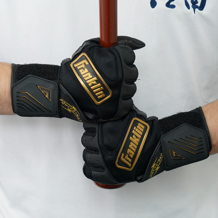 【2026モデル】フランクリン バッティンググローブ サポーター一体型 POWERSTRAP INFINITE 両手用 20440 20443 20445 20771 20772 20781 パワーストラップ インフィニット バッティング手袋 打者用手袋 大人 一般 MLB メジャーリーグ バッティンググラブ Franklin