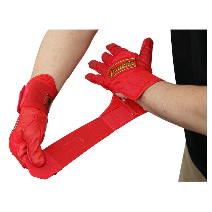 【2026モデル】フランクリン バッティンググローブ サポーター一体型 POWERSTRAP INFINITE 両手用 20440 20443 20445 20771 20772 20781 パワーストラップ インフィニット バッティング手袋 打者用手袋 大人 一般 MLB メジャーリーグ バッティンググラブ Franklin