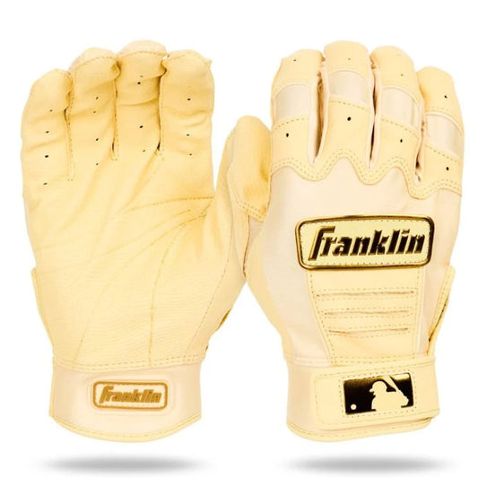 【2026モデル】フランクリン ジュニア用 バッティンググローブ CFX PRO HI-LITE 両手用 バニラ×ゴールド 少年野球 20743 バッティング手袋 打者用手袋 こども 子供 キッズ Jr 学童野球 リトルリーグ MLB メジャーリーグ メジャーリーガー 愛用 バッティンググラブ Franklin