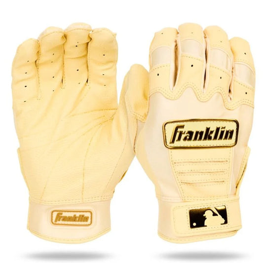 【2026モデル】フランクリン バッティンググローブ CFX PRO HI-LITE 両手用 バニラ×ゴールド 20793 バッティング手袋 打者用手袋 大人 一般 MLB メジャーリーグ メジャーリーガー 愛用 バッティンググラブ Franklin