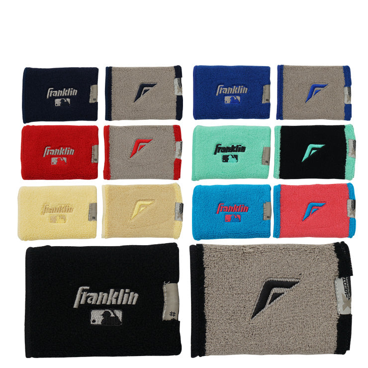【2026モデル】フランクリン リストバンド 2個入り 両手用 MLB X-VENT Reversible Wristbands 23450 汗拭き 手首 汗 汗ふき アクセサリー 野球 バスケ テニス ランニング トレーニング スポーツ 小物 franklin