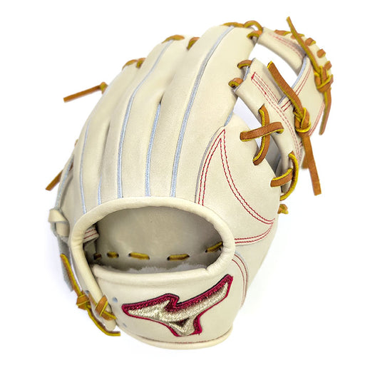 【平裏張替え済み】ミズノ 硬式 グローブ グラブ 内野手用 グローバルエリート ジャパン サイズ9 右投げ用 ブロンド×コルク 高校野球対応 1AJGH30113 内野用 大人 一般 硬式グローブ 硬式グラブ mizuno global elite japan 訳あり ワケアリ