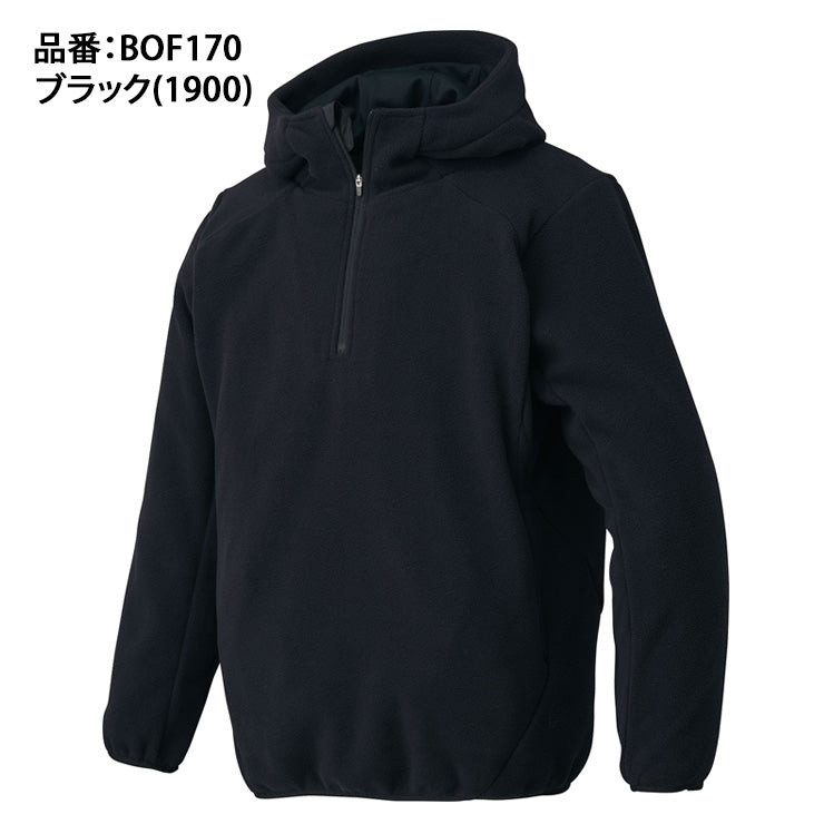 ゼット ZETT 野球 ハーフジップフーディー フリースジャケット BOF170 スポーツウェア グラウンドコート zett26ss