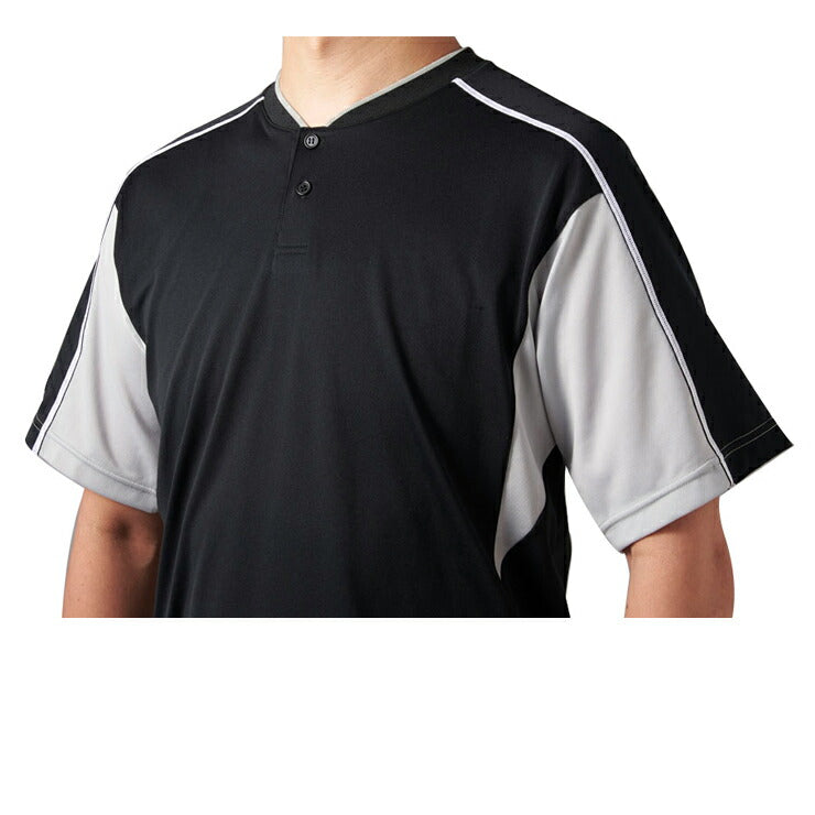 デサント 野球 ベースボールシャツ 2ボタン Tシャツ DB104B descente