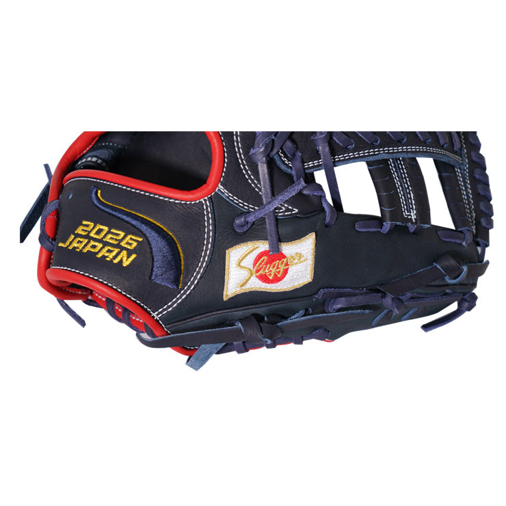 【超限定JAPANモデル】久保田スラッガー 限定 軟式 グローブ グラブ 内野手用 右投げ用 24MS型 JPN-2026G 野球グローブ 野球グラブ 軟式グローブ 軟式グラブ カラーグラブ 右投げ 右利き 大人 一般 軟式野球 草野球 kubota slugger
