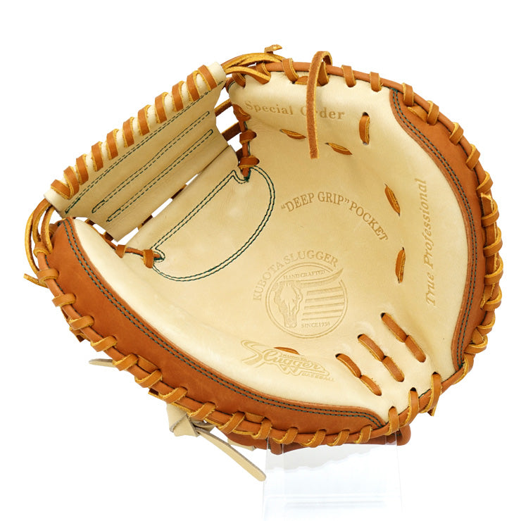 【2025モデル】久保田スラッガー 硬式 軟式 限定 ジュニア用 キャッチャーミット 兼 一般用 トレーニングミット 硬式用 軟式用 R7-TRCMP ジュニア用 少年野球 少年軟式 少年硬式 リトルリーグ 大人 一般 練習用 捕手用 kubota slugger