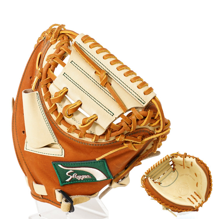 【2025モデル】久保田スラッガー 硬式 軟式 限定 ジュニア用 キャッチャーミット 兼 一般用 トレーニングミット 硬式用 軟式用 R7-TRCMP ジュニア用 少年野球 少年軟式 少年硬式 リトルリーグ 大人 一般 練習用 捕手用 kubota slugger