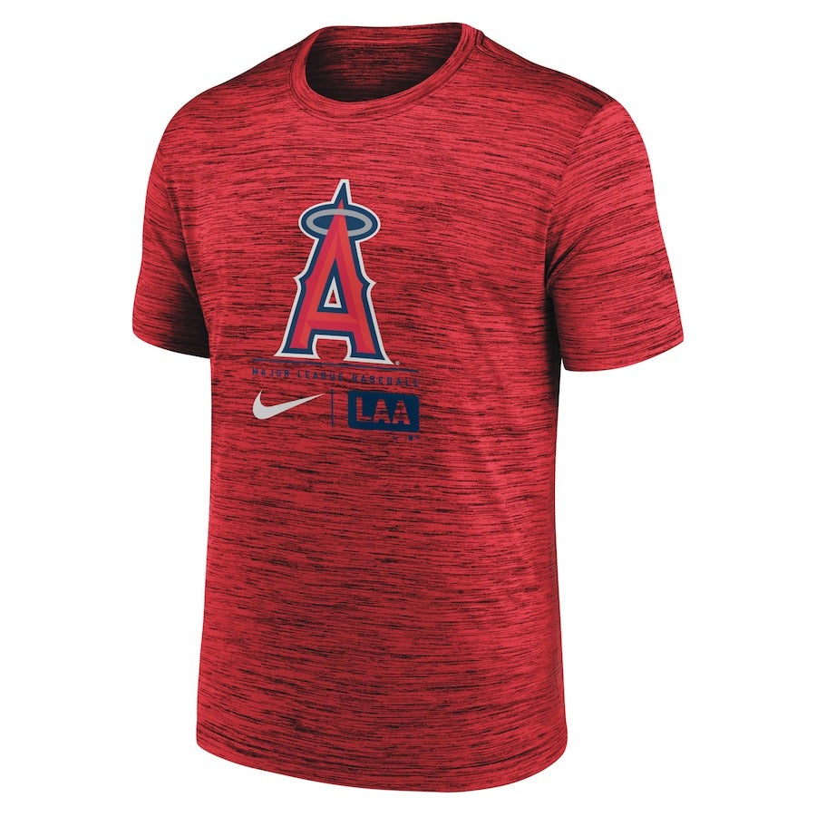 ナイキ ロサンゼルス・エンゼルス 半袖 Tシャツ ラージロゴ ベロシティ Los Angeles Angels Nike Navy Large  Logo Velocity T-Shirt メンズ NKPQ-62Q-ANG-B1Y カジュアル 普段着 スポカジ スポーツウェア トレーニングウェア  ...