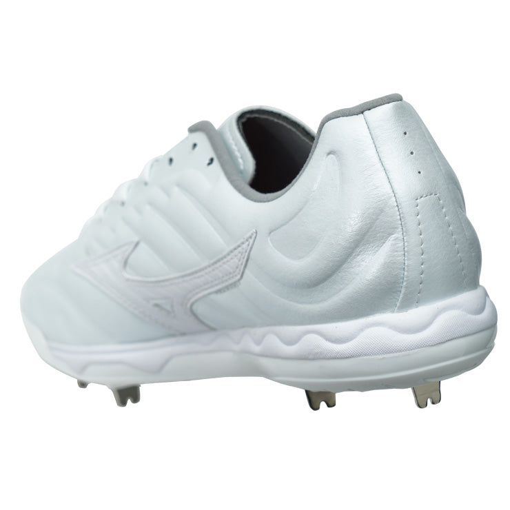 【球速が上がるスパイク】2025モデル ミズノプロ 野球 白スパイク 投手向け スピードレボ プロ 大人 一般 高校野球対応 中学生 25.0～30.0 ローカット 11GM250501 ピッチャー 靴 金属スパイク 金具スパイク 樹脂底スパイク 試合 ホワイト 大きいサイズ mizuno pro