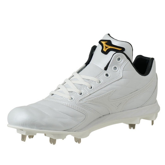 【球速が上がるスパイク】2026モデル ミズノプロ 野球 白スパイク 投手向け スピードレボ プロ2 大人 一般 高校野球対応 中学生 25.0～30.0 ローカット 11GM260001 ピッチャー 靴 金属スパイク 金具スパイク 樹脂底スパイク 試合 ホワイト 大きいサイズ mizuno pro