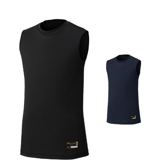 【最高の通気性】2025モデル ミズノプロ 野球 限定 KUGEKI アンダーシャツ ノースリーブ ローネック 学生野球対応 夏用 大人 一般 12JACQ20 涼しい 丸首 インナー シャツ メッシュ 大人 一般 高校生 中学生 高校野球 黒 紺 大きいサイズあり mizuno pro