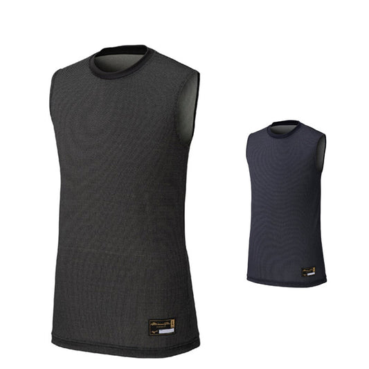 【最高の通気性＆冷感】2025モデル ミズノプロ 野球 限定 KUGEKI ICE アンダーシャツ ノースリーブ ローネック 学生野球対応 夏用 大人 一般 12JACQ22 涼しい 冷たい 丸首 インナー シャツ メッシュ 大人 一般 高校生 中学生 高校野球 黒 紺 大きいサイズあり mizuno pro