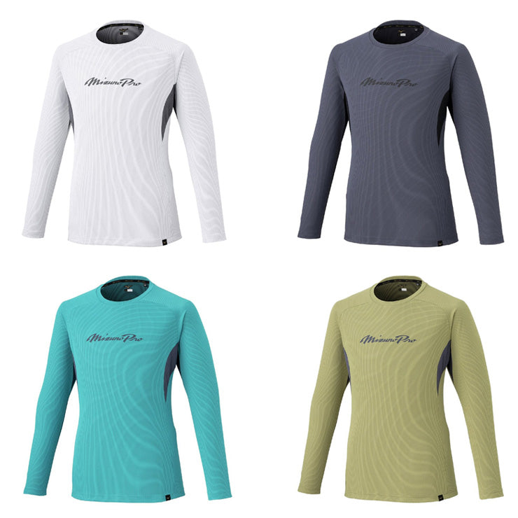 【2025モデル】ミズノプロ 野球 長袖 Tシャツ KUGEKI ドライエアロフロー メンズ レディース ユニセックス 秋物 冬物 12JACT76 スポーツウェア トレーニングウェア 秋用 冬用 長袖シャツ ロンT ランニング ジョギング 野球ウェア mizuno pro 大きいサイズあり