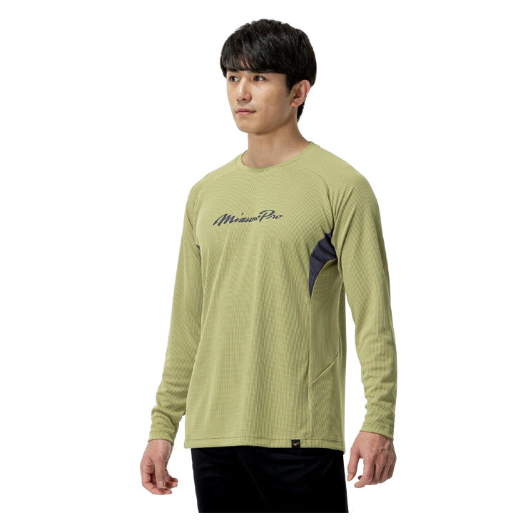 【2025モデル】ミズノプロ 野球 長袖 Tシャツ KUGEKI ドライエアロフロー メンズ レディース ユニセックス 秋物 冬物 12JACT76 スポーツウェア トレーニングウェア 秋用 冬用 長袖シャツ ロンT ランニング ジョギング 野球ウェア mizuno pro 大きいサイズあり