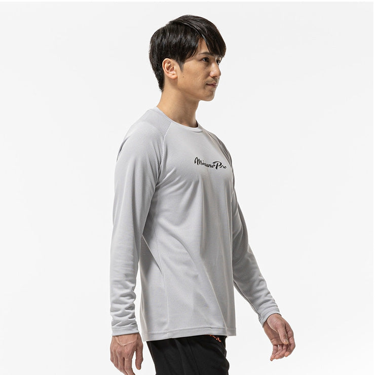【2026モデル】ミズノプロ 野球 ウェア 長袖 Tシャツ KUGEKI ドライエアロフロー メンズ レディース ユニセックス 秋物 冬物 12JADT77 ロンT スポーツウェア トレーニングウェア 秋用 冬用 長袖シャツ ロンT ランニング ジョギング 野球ウェア mizuno pro 大きいサイズあり