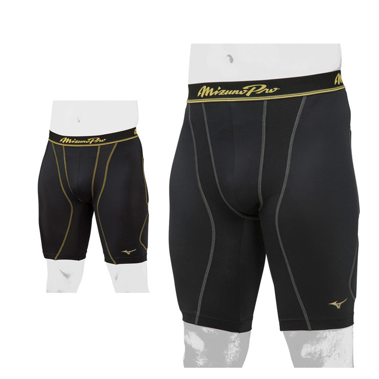 ミズノプロ 野球 スライディングパンツ パッド付き ファウルカップ収納式 大人 一般 高校野球 12JBAP11 スラパン アンダータイツ インナー ショーツ 高校生 中学生 大きいサイズあり mizuno pro