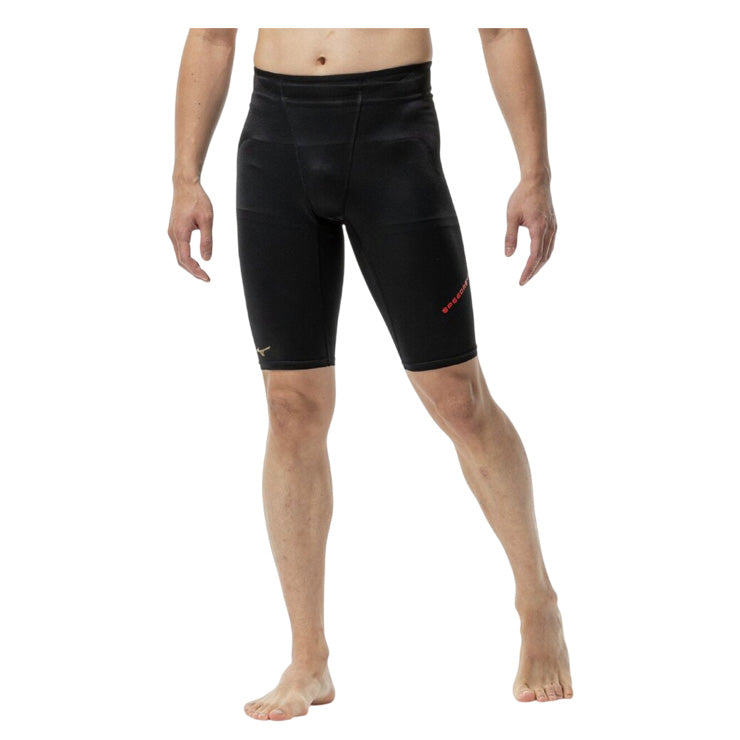 【球速が上がるタイツ】2026モデル ミズノプロ 野球 スピードレボ ハーフタイツ スパッツ 大人 一般 高校野球 12JBDX0209 ピッチャー 投手 スライディングパンツ パッド無し スラパン アンダータイツ インナー ショーツ 高校生 中学生 大きいサイズあり mizuno pro