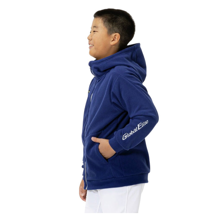 【2025モデル】ミズノ 野球 ジュニア用 フリースフーディー 厚手 パーカー 長袖 グローバルエリート 少年野球 冬物 12JECK82 あったかい 温かい こども 子供 キッズ Jr 小学生 子供服 上 ジャケット スポーツウェア ランニング ジョギング 通学 普段着 冬用 mizuno