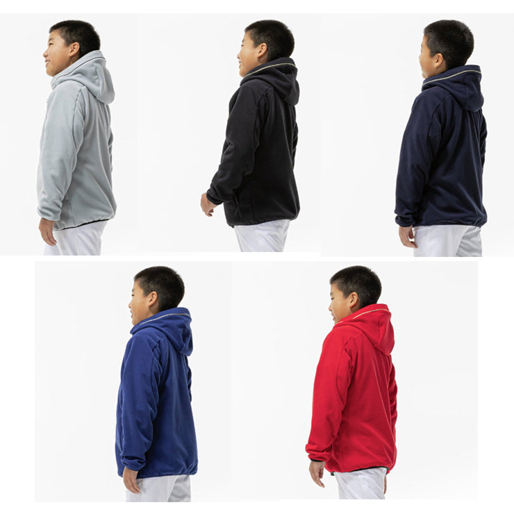 【2026モデル】ミズノ 野球 ジュニア用 フリースフーディー 厚手 パーカー 長袖 グローバルエリート 少年野球 冬物 12JEDK40 あったかい 温かい こども 子供 キッズ Jr 小学生 子供服 上 ジャケット スポーツウェア ランニング ジョギング 通学 普段着 冬用 mizuno