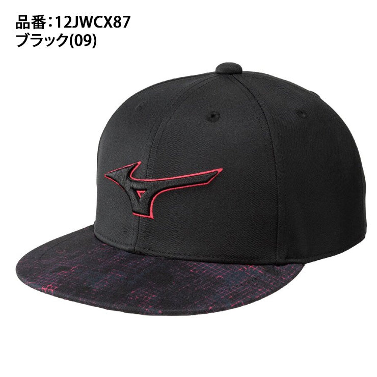 【2025モデル】ミズノ フラットキャップ アジャスター式 メンズ ユニセックス 12JWCX87 野球帽 帽子 スポーツキャップ ベースボールキャップ ぼうし mizuno
