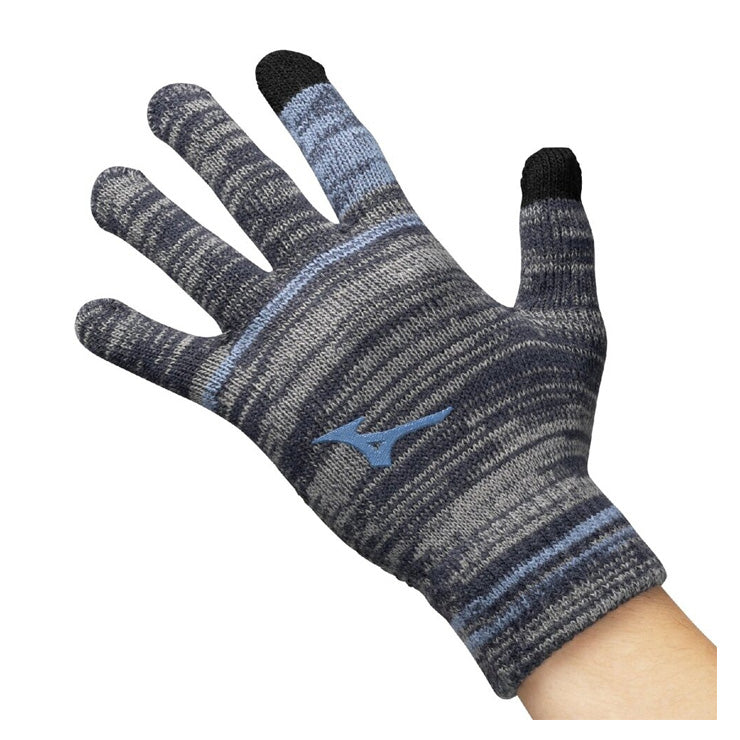 【2025モデル】ミズノ ニット手袋 防寒 スマホ対応 冬用 大人 一般 12JYCA50 限定 あったかい 暖かい 温かい てぶくろ 通勤 通学 アクセサリー mizuno
