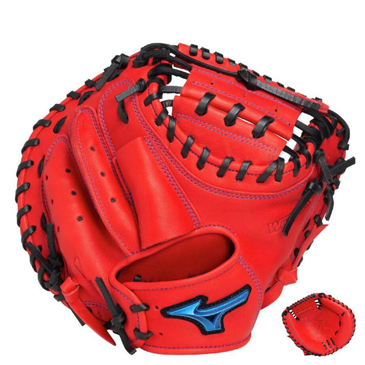 【2025モデル】ミズノ 少年軟式 キャッチャーミット 右投げ用 左投げ用 M-R型 ウィルドライブ ブルー 少年野球 1AJCY33400 捕手用 右利き用 左利き用 軟式グローブ 軟式グラブ 軟式ミット 小学生 こども 子供 キッズ Jr ジュニア mizuno