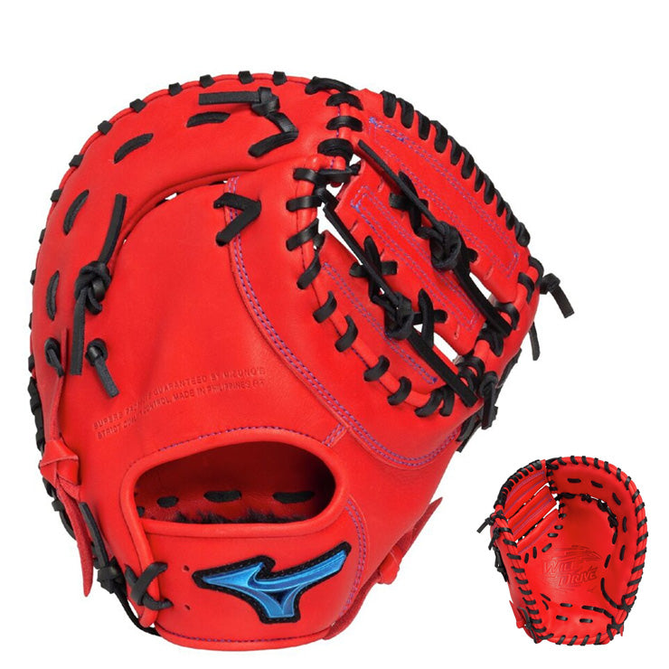 【2025モデル】ミズノ 少年軟式 ファーストミット 右投げ用 左投げ用 ウィルドライブ ブルー 少年野球 1AJFY33400 一塁手用 右利き用 左利き用 軟式グローブ 軟式グラブ 軟式ミット 小学生 こども 子供 キッズ Jr ジュニア mizuno