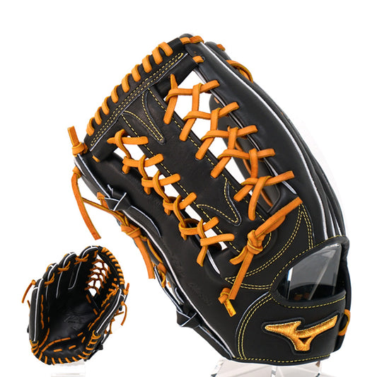 【2024モデル】ミズノプロ クラシック 硬式 グローブ グラブ 外野手用 MIZUNO PRO Classic サイズ18N ブラック×コルク 左投げ用 高校野球対応 1AJGH30007 ミズノプロ クラシック 内野用 BSSショップ限定 硬式野球 大人 一般 高校生 硬式グローブ 硬式グラブ