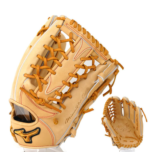 【2024モデル】ミズノプロ クラシック 硬式 グローブ グラブ 外野手用 MIZUNO PRO Classic サイズ18N ジャスミン×コルク 右投げ用 高校野球対応 1AJGH30007 ミズノプロ クラシック 内野用 BSSショップ限定 硬式野球 大人 一般 高校生 硬式グローブ 硬式グラブ