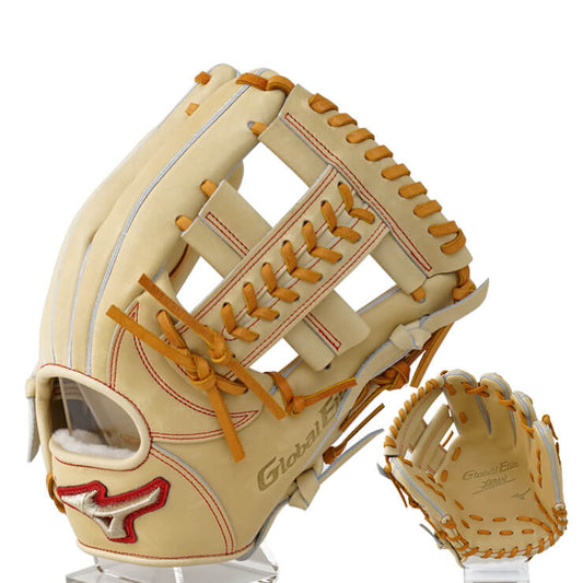 【2024モデル】ミズノ 硬式 グローブ グラブ 内野手用 グローバルエリート ジャパン サイズ8 右投げ用 ブロンド×コルク 高校野球対応 1AJGH30103 内野用 大人 一般 硬式グローブ 硬式グラブ mizuno global elite japan 日本製 国産 あす楽