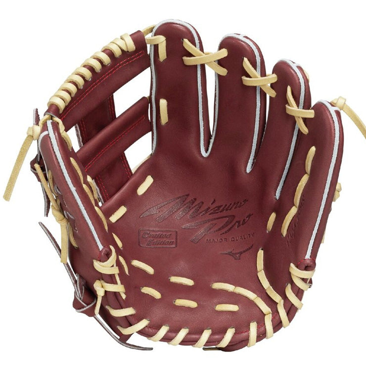 【平裏刺繍1円】2025モデル ミズノプロ 限定 硬式 グローブ グラブ 内野手用 右投げ用 紅林モデル サイズ9 Crafted Edition 高校野球対応 1AJGH33023 BSSショップ限定 硬式野球 大人 一般 高校生 硬式グローブ 硬式グラブ 国産 日本製 mizuno pro