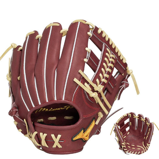 【平裏刺繍1円】2025モデル ミズノプロ 限定 硬式 グローブ グラブ 内野手用 右投げ用 紅林モデル サイズ9 Crafted Edition 高校野球対応 1AJGH33023 BSSショップ限定 硬式野球 大人 一般 高校生 硬式グローブ 硬式グラブ 国産 日本製 mizuno pro