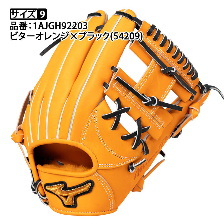 【平裏刺繍1円】2026モデル ミズノプロ 限定 硬式 グローブ グラブ 内野手用 右投げ用 MM型 宮本慎也 サイズ9 Crafted Edition 高校野球対応 1AJGH92203 MDCショップ限定 硬式野球 大人 一般 高校生 硬式グローブ 硬式グラブ 国産 日本製 mizuno pro